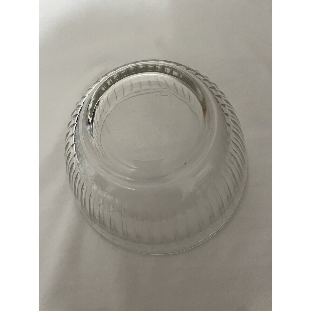 Three Pyrex Glass 7401-S Clear Mixing Bowls Ribbed 3 cups Kitchen Glassware - Picture 6 of 7